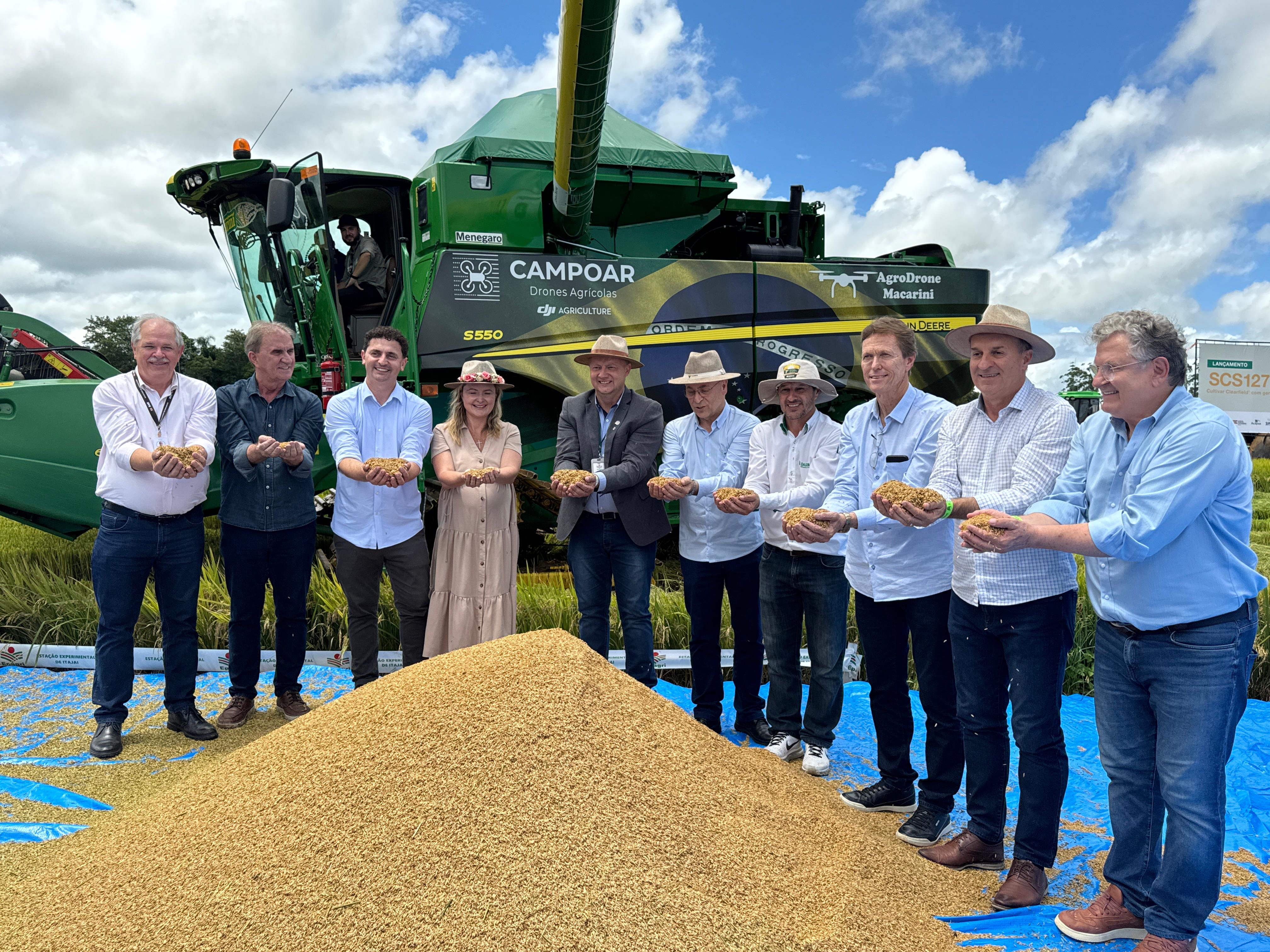 SC abre a colheita de arroz com expectativa de produzir mais de 1,2 milhão de toneladas